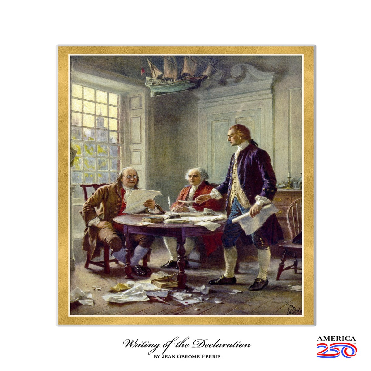 Writing of the Declaration Print