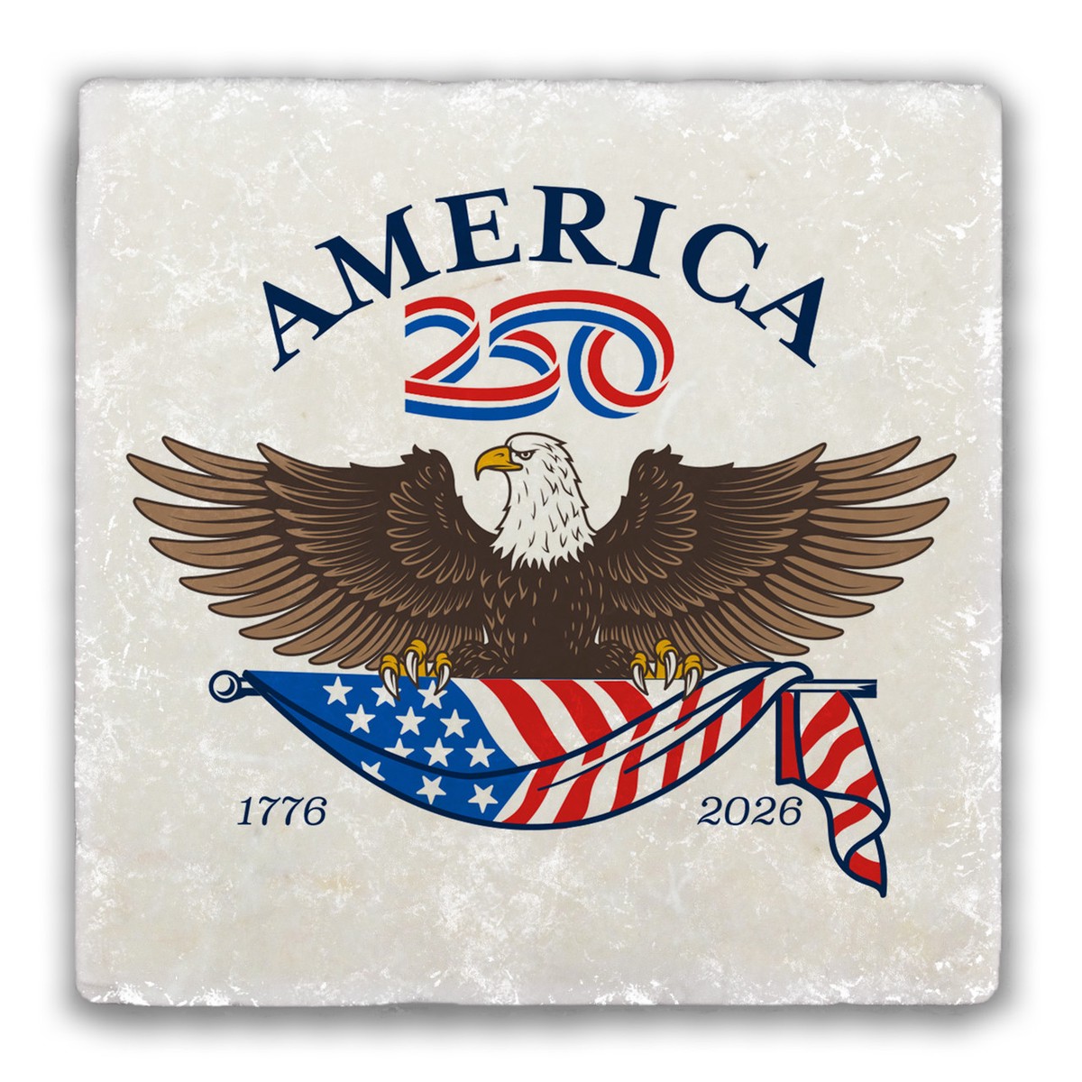 America250 Eagle Stone Coaster
