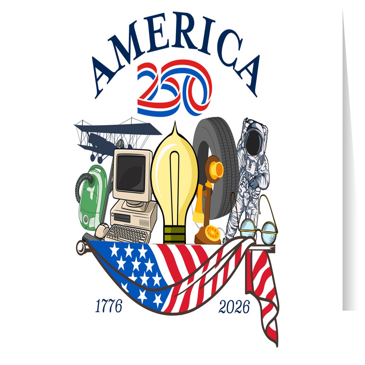 America250Inventions Greeting Card