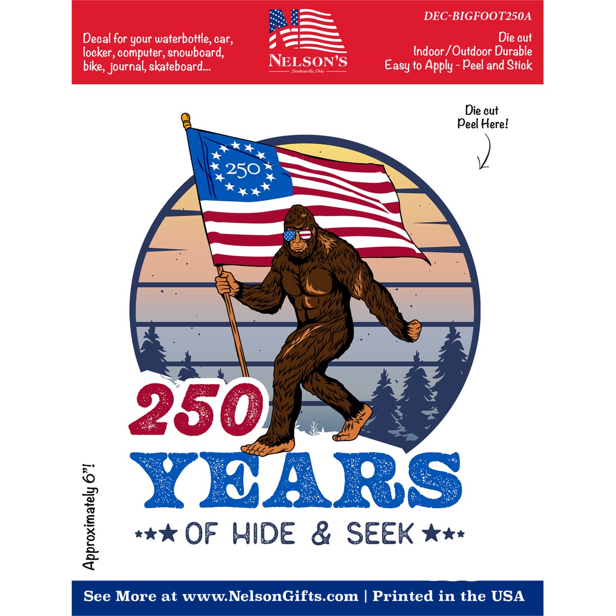 American Bigfoot Decal