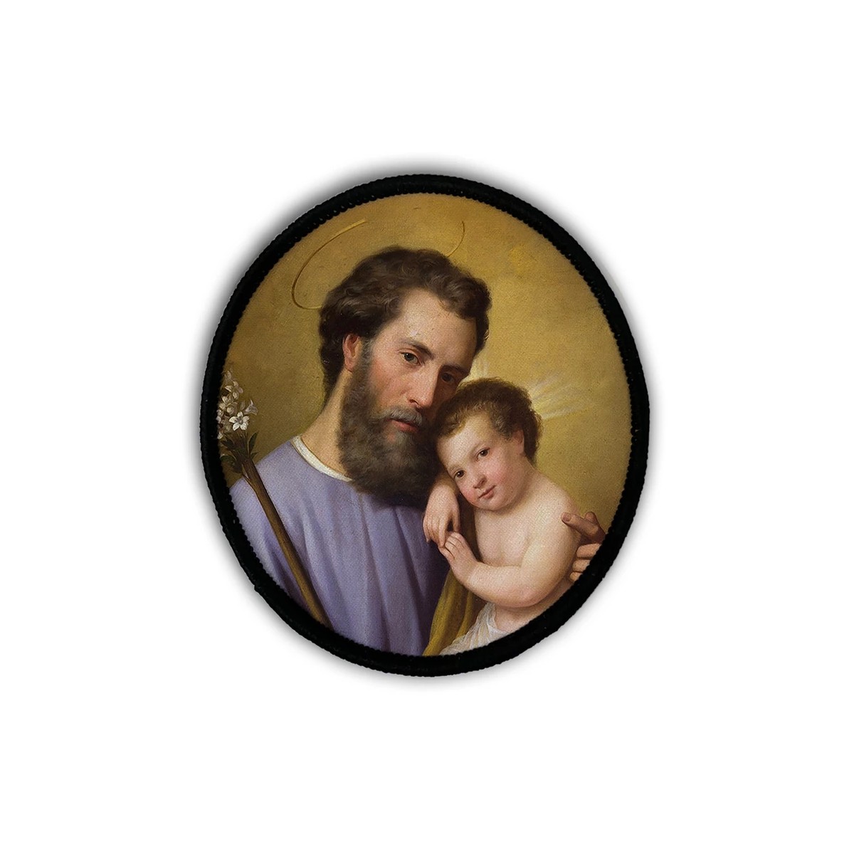 St. Joseph Circle Iron-On Patch