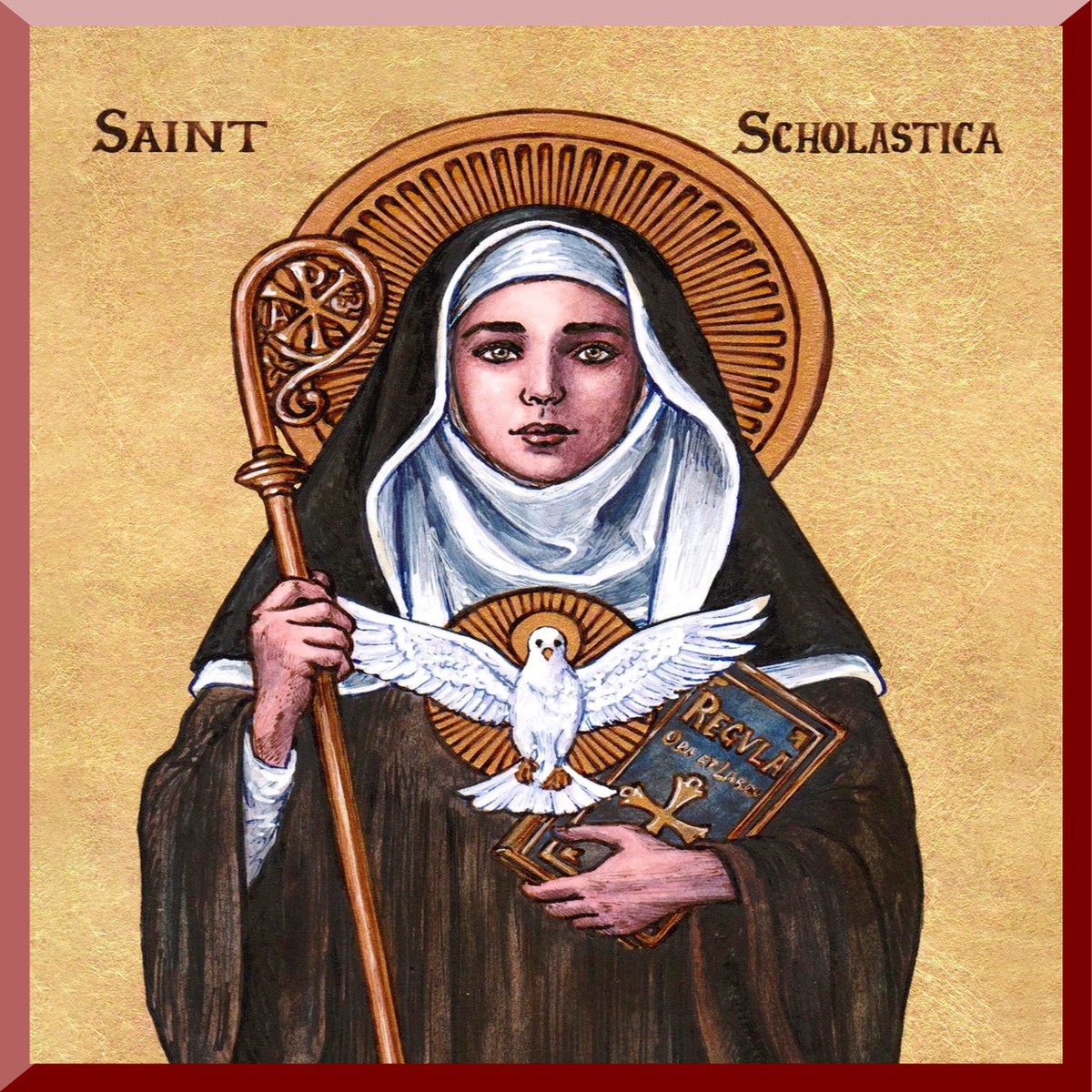 Theophilia St. Scholastica Wall Plaque