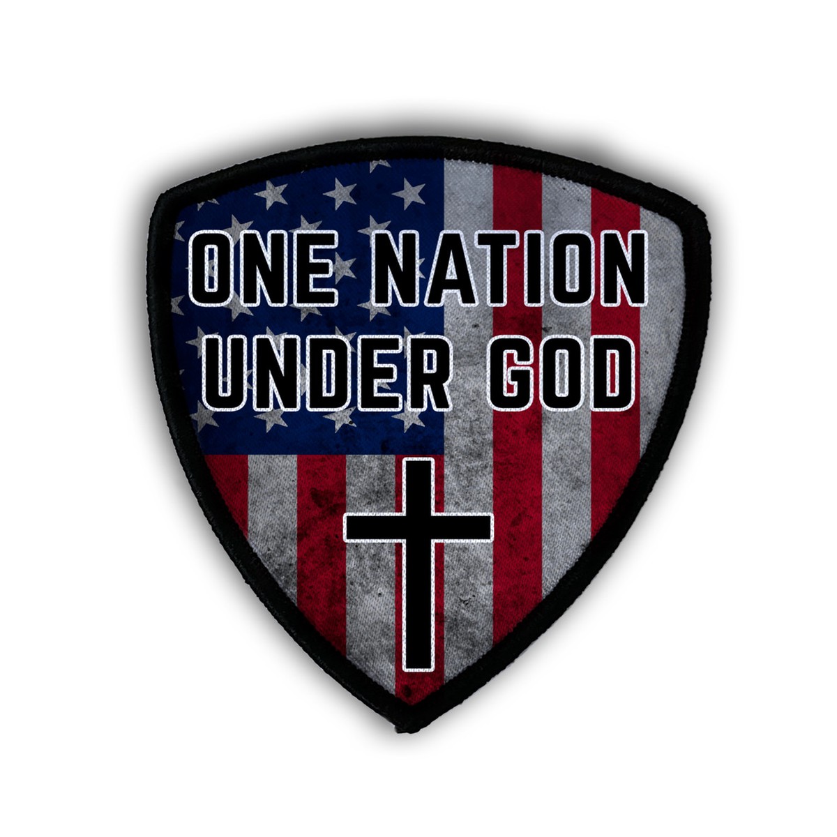 "One Nation" Shield Iron-On Patch 2