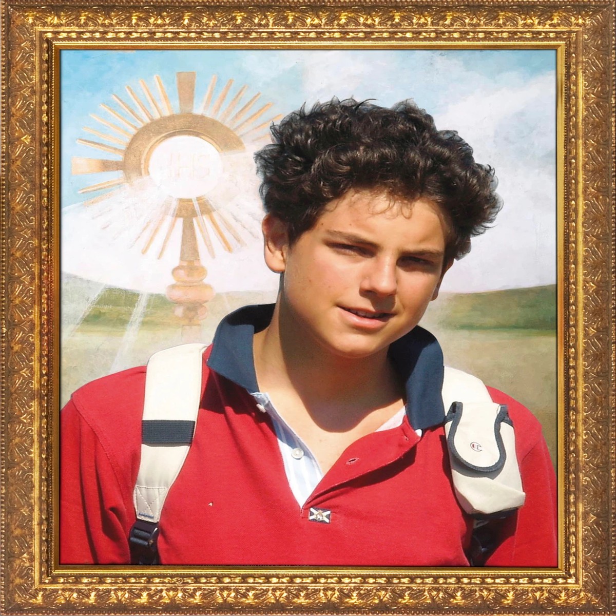 St. Carlo Acutis Framed Art with Eucharist