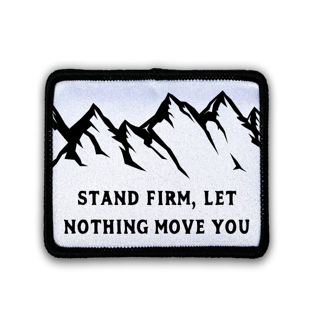 "Stand Firm" Rectangle Iron-On Patch