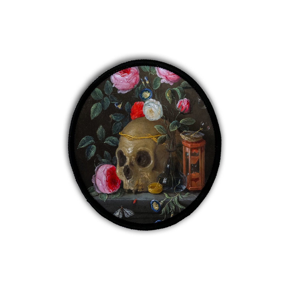 Memento Mori Circle Iron-On Patch